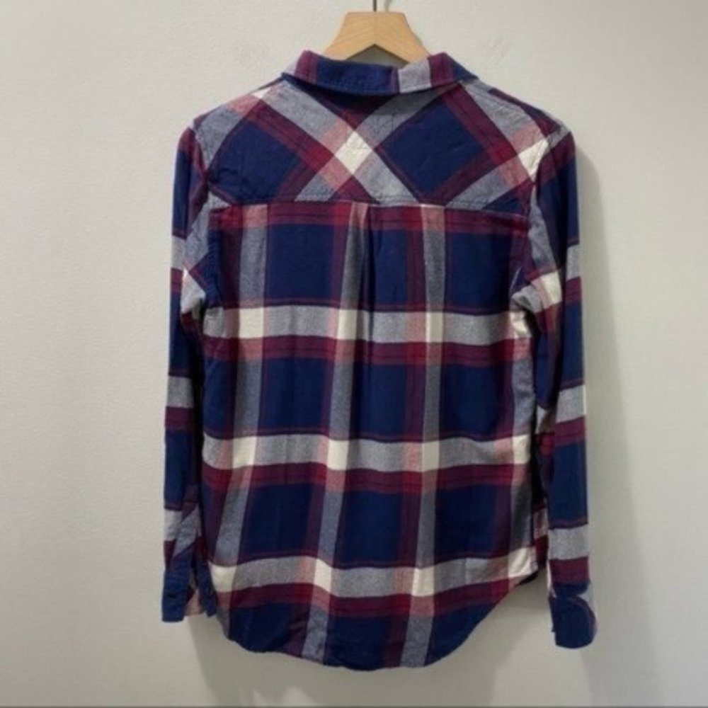 Rails Navy Purple Hunter Catalina Wine Plaid Button Down Shirt Size Small - Picture 3 of 9